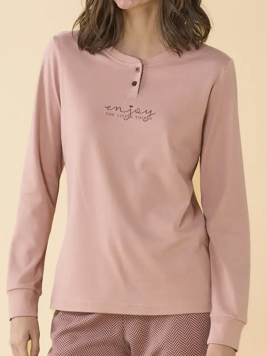 Noidinotte Winter Women's Pyjamas Set Dusty Rose