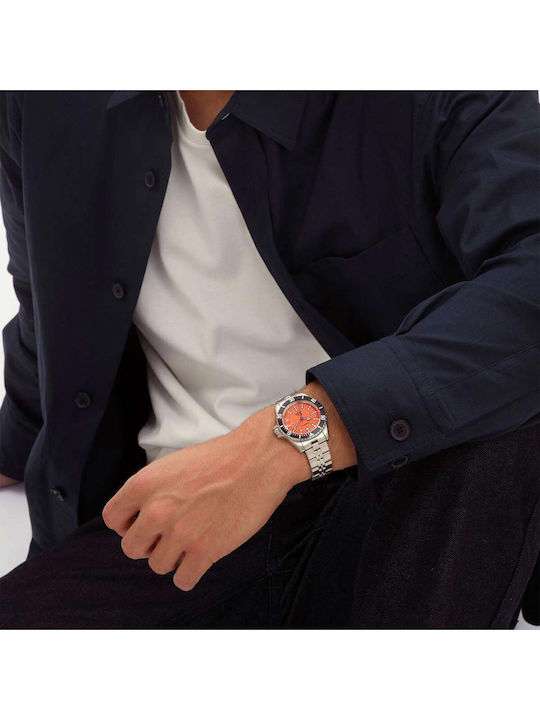 Breil Men's Battery Watch With Silver Steel Bracelet