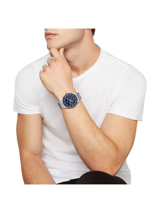 Breil Men's Chronograph Battery Watch With Silver Steel Bracelet