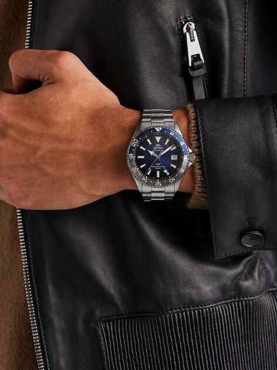 Orient Mako Men's Automatic Watch with Silver Metal Bracelet Orient Mako Men's Automatic Watch with Silver Metal Bracelet