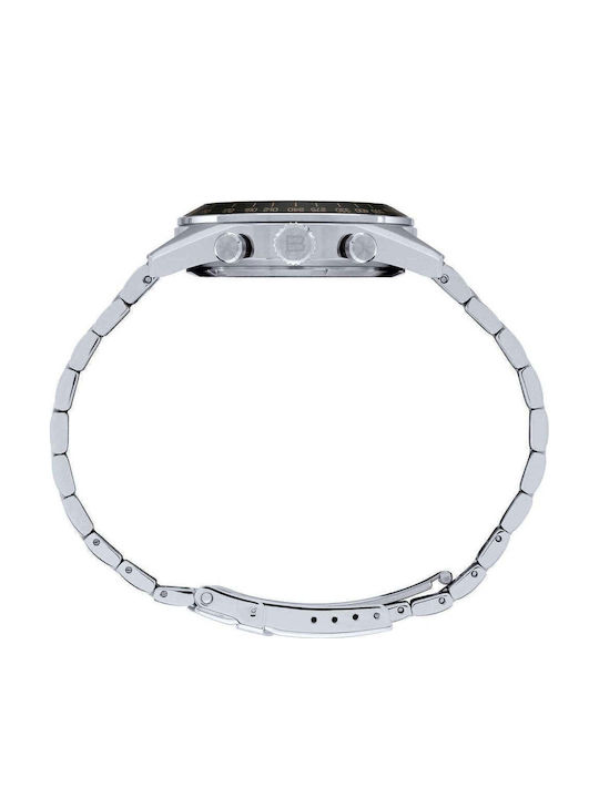 Breil Men's Battery Chronograph Watch With Silver Steel Bracelet