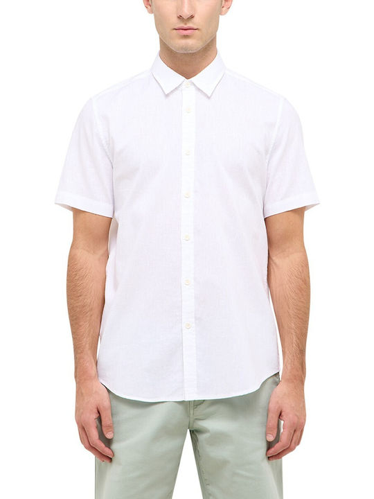 Short Sleeve Shirt in Regular Fit White