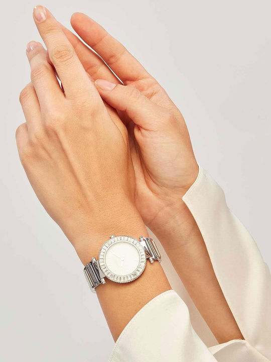 Breil Women's Watch Battery with Stainless Steel Strap Silver Breil Women's Watch Battery with Stainless Steel Strap Silver