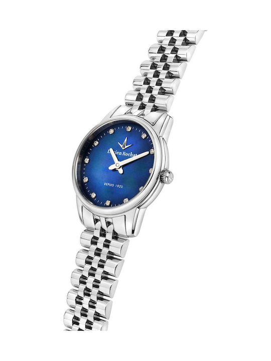 Lucien Rochat Womens Battery Watch With Silver Steel Bracelet