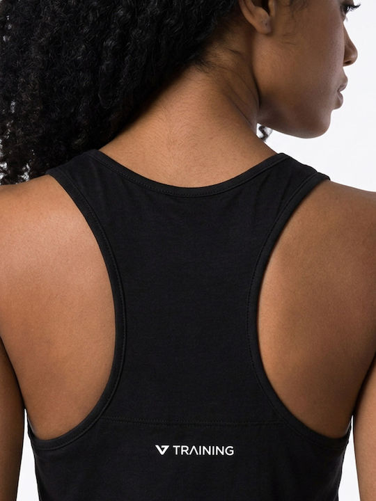 Damen Sommer Baumwoll-Ärmellose Bluse Schwarz
