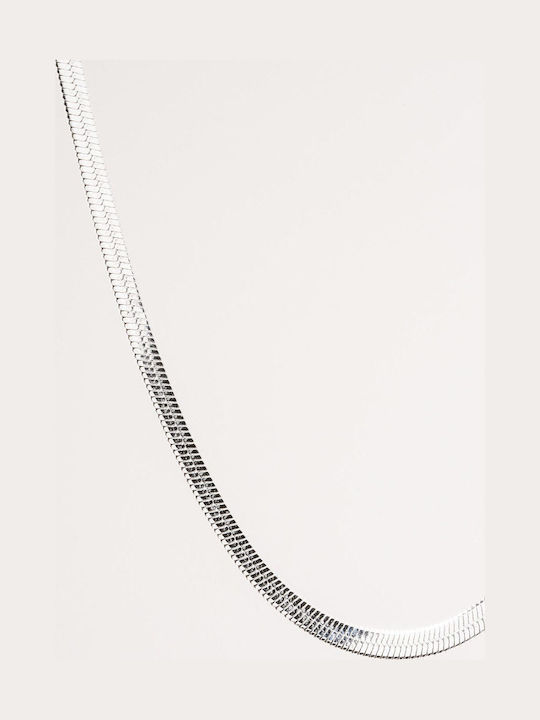 Late Again Necklace With Snake Design Made Of Steel Late Again Necklace With Snake Design Made Of Steel