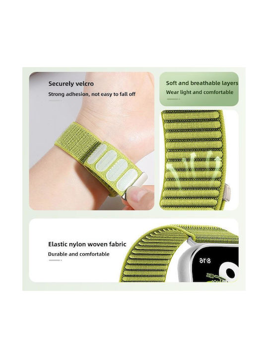 Redmi Watch 6 Watch 5 Watch 4 Woven Nylon Hook Loop Fastener Metal Interface Watch Band Azure