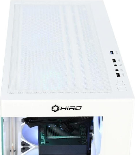 Hiro Aurora Гейминг Настолен Компютър (i7-14700F/32GB DDR5/1.0TB SSD/GeForce RTX 5070/W11 Home)