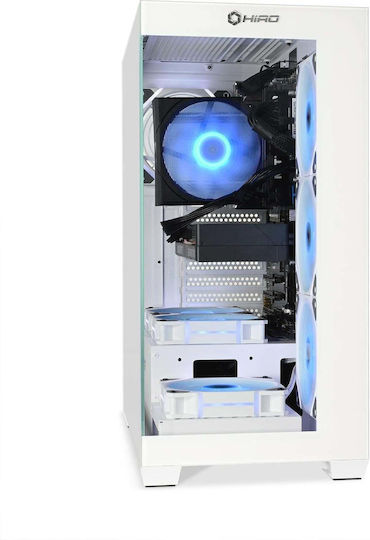 Hiro Aurora Гейминг Настолен Компютър (i5-14400F/16GB DDR5/1.0TB SSD/GeForce RTX 5070/W11 Home)