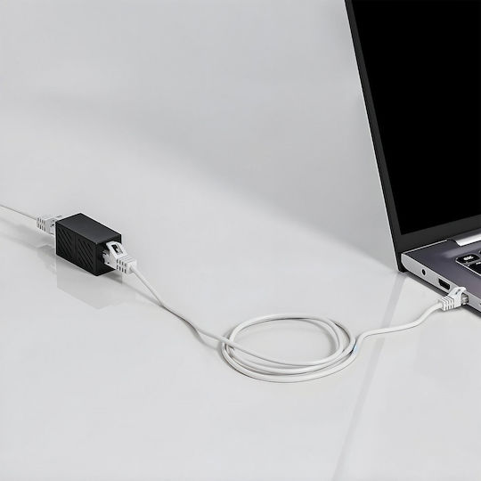 Montis Rj45 Utp Cat 5e Netzwerkkabel-Adapter Schwarz