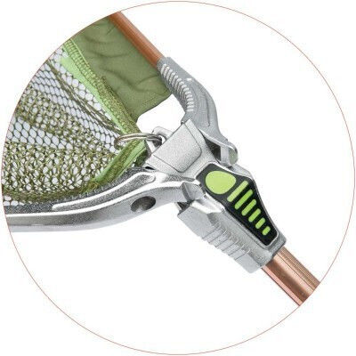 Baracuda Ajx-ko60213 Plasă de pescuit cu cap triunghiular Lungime totală 2.15 M Deschidere 0.6 M