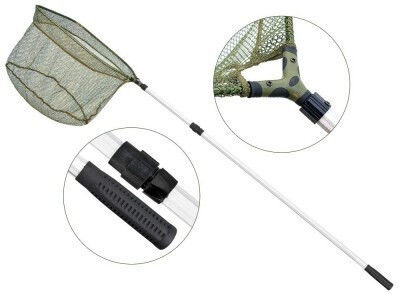 Plasă de Pescuit Telescopică Rectangulară Baracuda Id-5040 Lungime Totală 2.55 M Deschidere 0.4 M