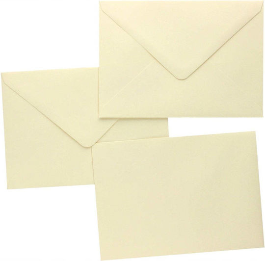 Galeria Papieru Комплект Пликове за Писма 10 Бройки 12.5x6 см Бежови