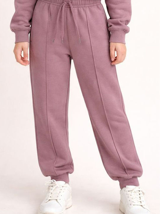 Kids Sweatpants Set Pink