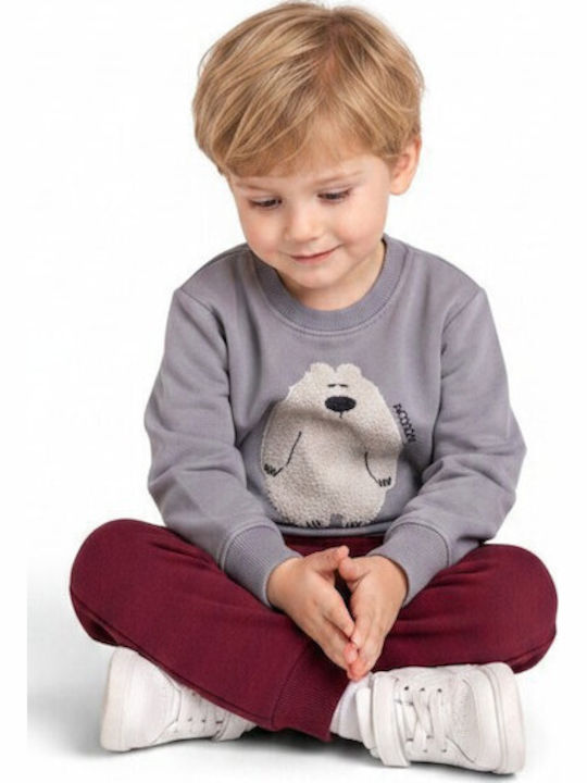 Kids Sweatpants Set Grey