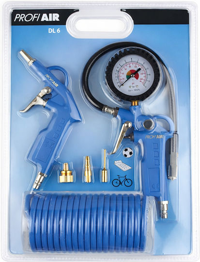 Druckluftwerkzeuge 5m 1/4" Luftschläuche Dl6 6-teiliges Set Profiair