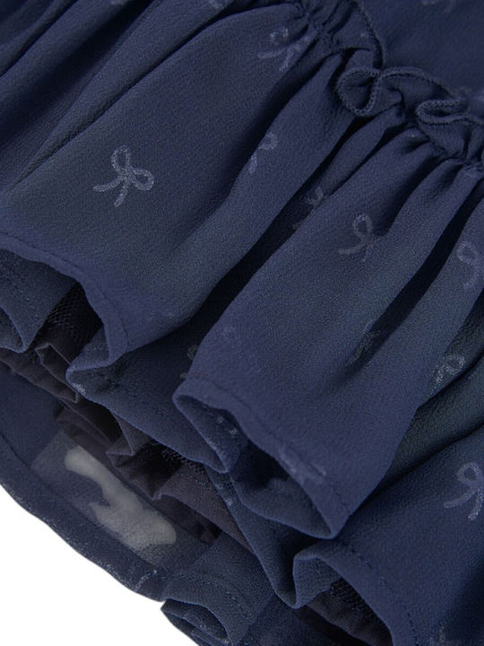 Mädchenkleid Mit Spitze Set Aus 2 Mit Zubehör Dunkelblau