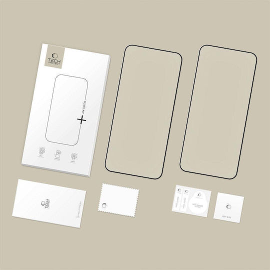 Tempered Glass Tech-protect Glass Fit+ Xiaomi Redmi 15c Poco C85 Черно 2 Pack