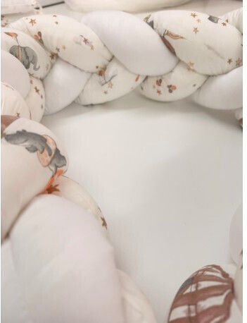 Nona Bebe Braided Inside Crib Bumper Circus 18x180cm