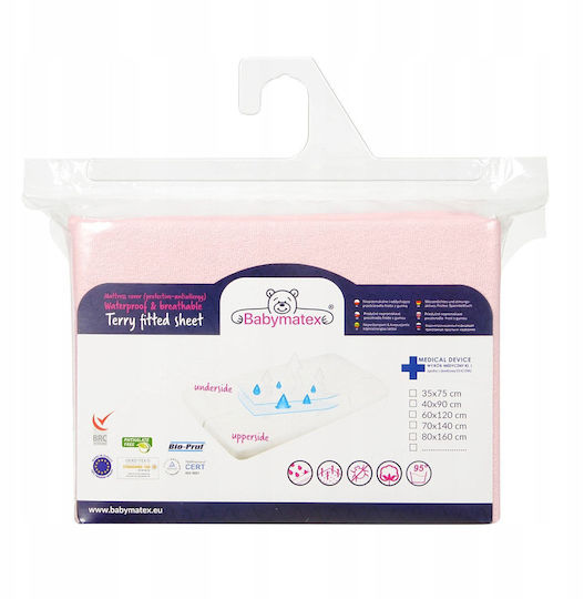 Multitex Wasserdichtes Baby Matratzenschoner Für Krippe Frotte mit Vlies Zusammensetzung mit Elastische Bänder 70x140x10cm