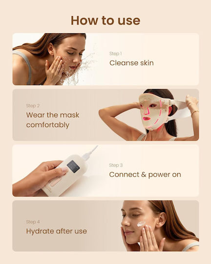 Renpho Renpho Artemis Blush Gesichtspflegegerät Maske für Phototherapie des Gesichts