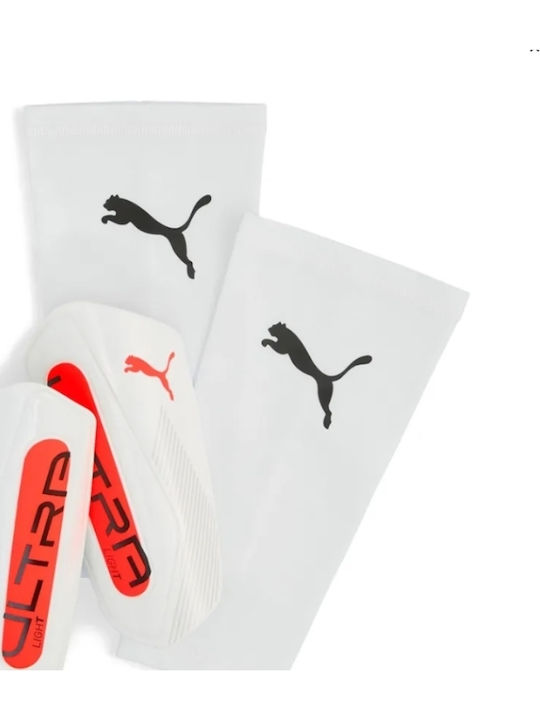 PUMA Ultra Light Sleeve 030989-11 Adult Soccer Shin Protectors White