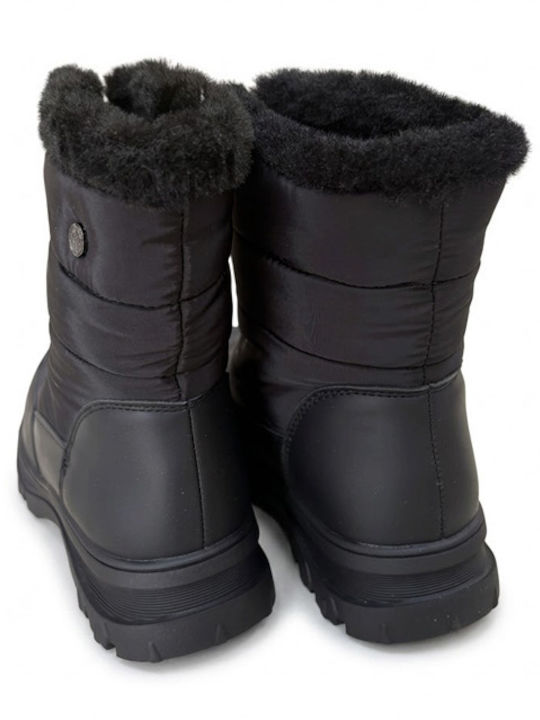 Kinderstiefel Schnee mit Reissverschluss Schwarz