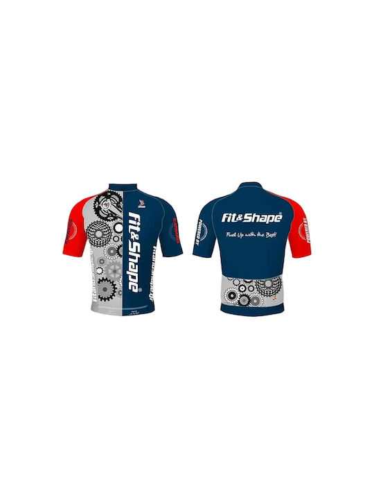 Kovanis Herren Kurze Ärmel Fahrradtrikot Straße Blau