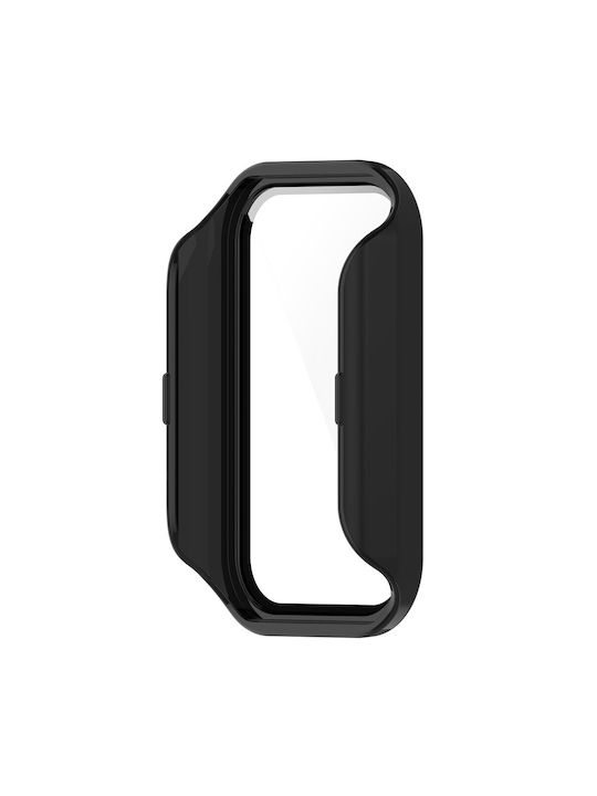 Carcasă Protectoare Cu Sticlă Integrată Xiaomi Smart Band 8 Active Redmi Smart Band 2 Watch Neagră