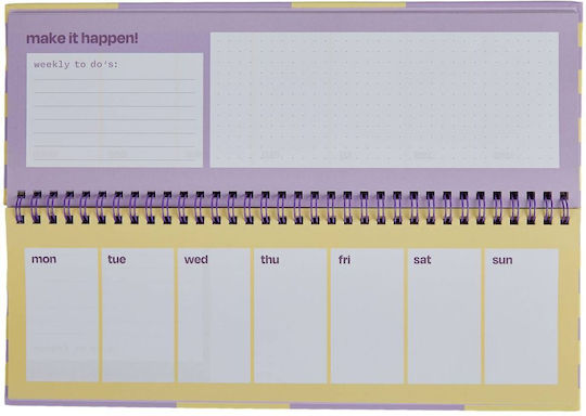 Butlers Εβδομαδιαίο Planner Λιλά 11x30εκ.