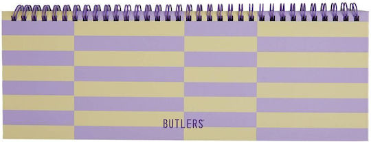 Butlers Εβδομαδιαίο Planner Λιλά 11x30εκ.