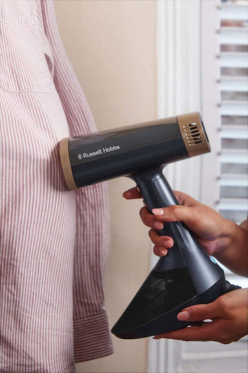 Russell Hobbs Genie VacuSteam Ατμοκαθαριστής Ρούχων Χειρός 1500W με Δοχείο 200ml Μαύρος