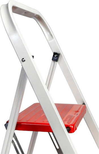 MSW Metallische Leiter mit 3 Stufen