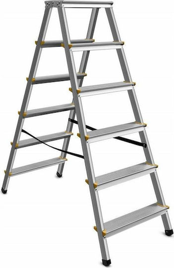 AWTools Aluminum Ladder with 6 Steps