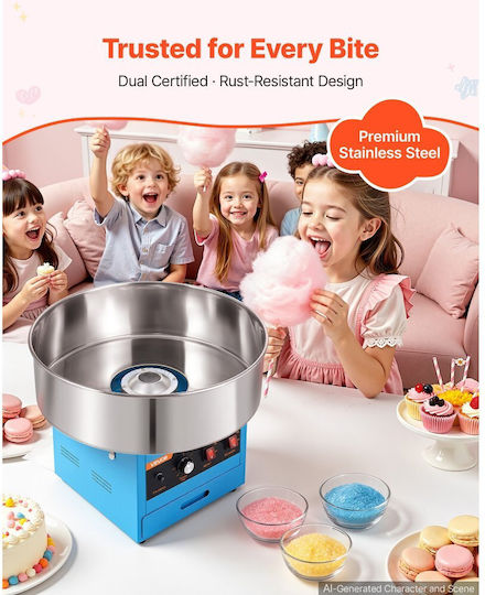Vevor Candy Floss Maker 43.5cm Blue