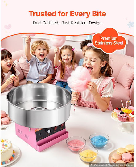 Vevor Candy Floss Maker 6.67cm Pink