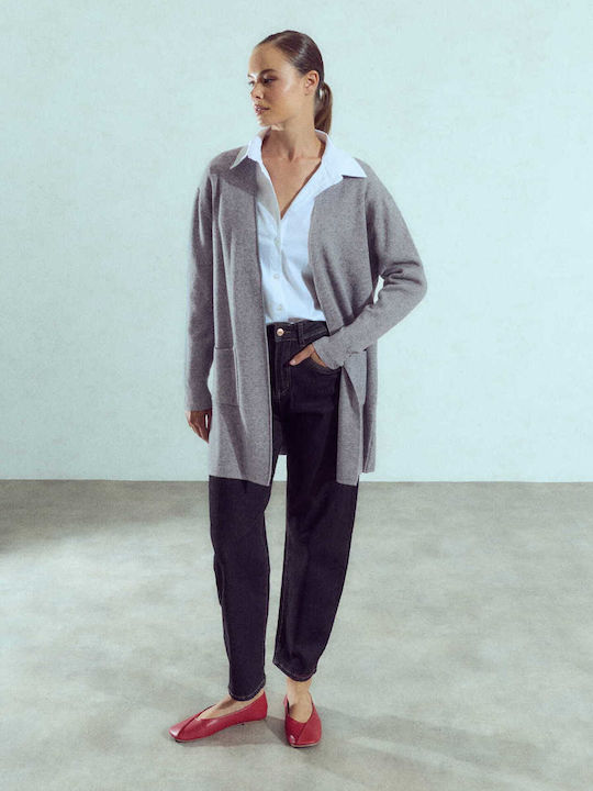 Celestino Cardigan Pentru Femei Tricotat Cu Buzunare Gri