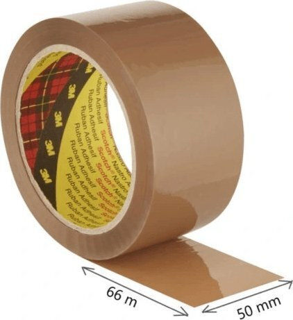 3M Tesa Verpackungsfolie Stumm 50mm x 66m in Braune Farbe