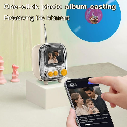 Divoom Tivoo 2 Boxă Bluetooth 5W cu Radio și Durată a Bateriei de până la 8 ore Alb