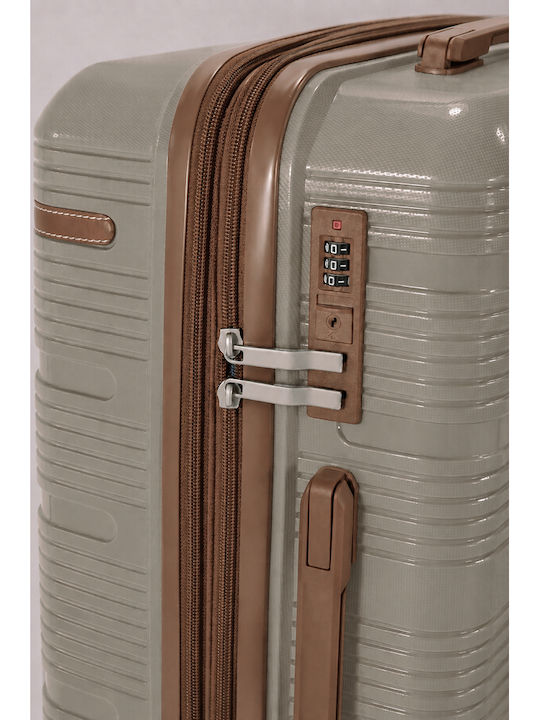 Benzi Großer Hartschalen Reisetrolley Braun Höhe 75cm