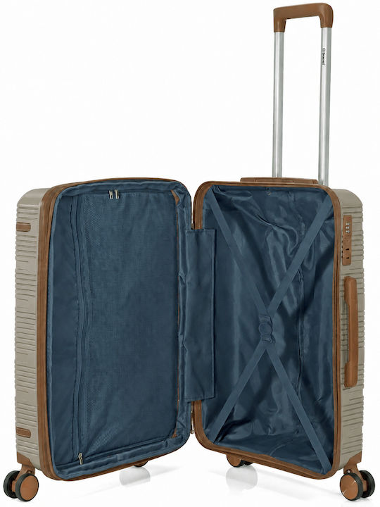 Benzi Großer Hartschalen Reisetrolley Braun Höhe 75cm
