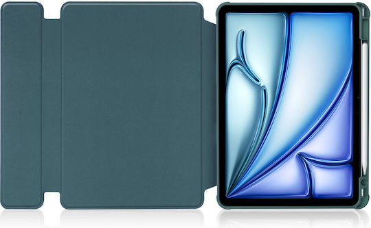 Uniq 360 Калъф за таблет Клавиатура Apple iPad 10.9 2022 Gen 10 11 2025 A16 Gen 11 Apple iPad 11 2025 Apple iPad 10 2024 Зелен Защитен