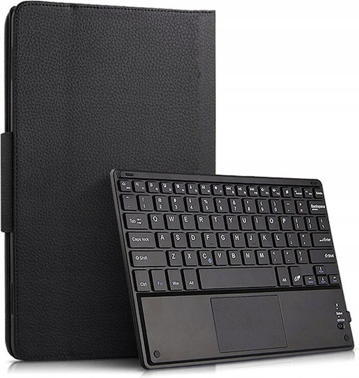 Калъф 4kom L Магнитна Клавиатура Samsung Galaxy Tab S10 Fe Plus 13.1 Bluetooth Touchpad Cfs10p