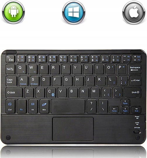 Калъф 4kom L Магнитна Клавиатура Samsung Galaxy Tab S10 Fe Plus 13.1 Bluetooth Touchpad Cfs10p