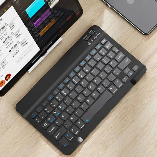 4KOM L Защитен калъф с клавиатура за Galaxy Tab S10 Lite 10.9'' SM-X406 SM-X400 2025 Черен