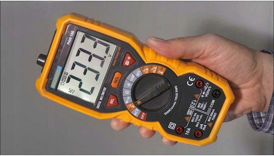 Pancontrol Digitales Multimeter True RMS mit Messung von AC / DC / Widerstand / Kapazität / Temperatur