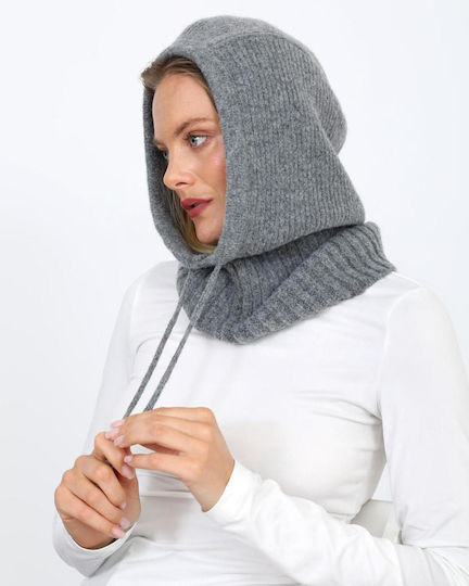 Vollgesicht Unisex Strickmütze in Grau Farbe