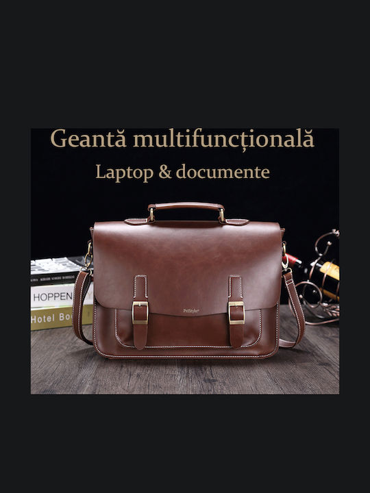 Servietă bărbătească maro