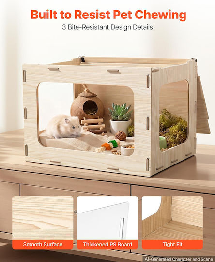 Vevor Cușcă Pentru Rozătoare 60.5x40.5x40.5cm