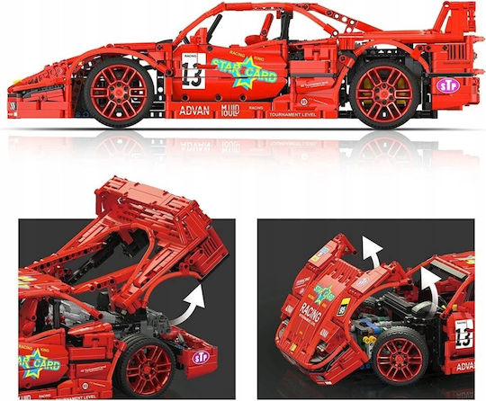 Mould King Cuburi de construit F40 Race Car pentru 14+ Ani 2688 bucăți